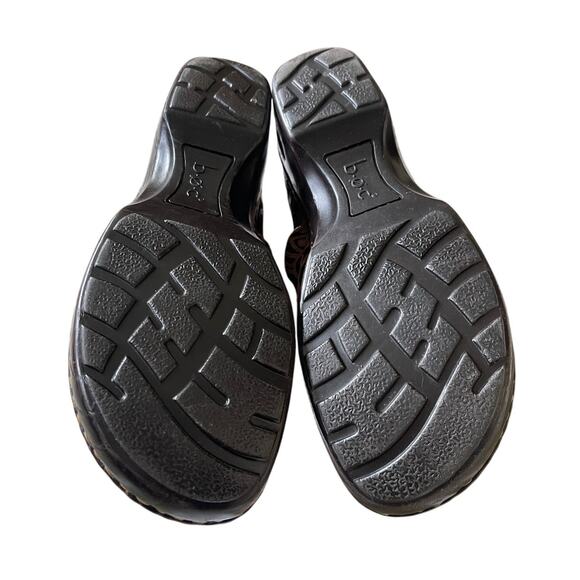 BOC Born Concept Womens 8 Peggy Tumbled Tooled Leather Clogs Slip On Shoes Brown - Picture 6 of 6